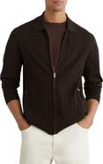 Reiss Marsh Wide Rib Zip Cardigan