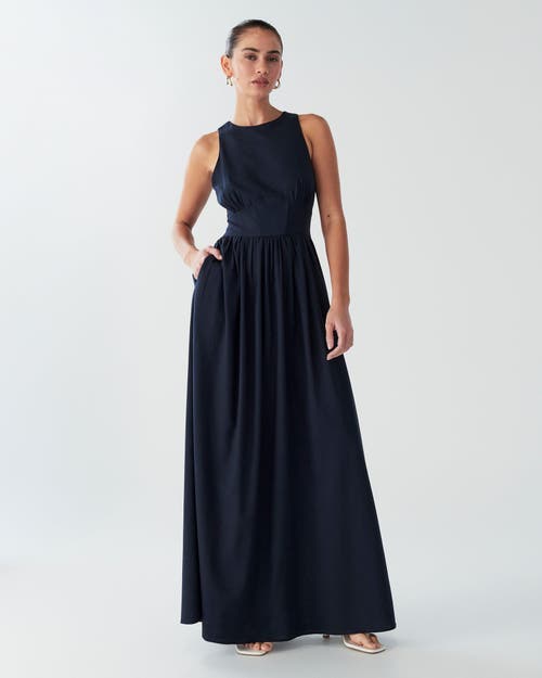 Bwldr Brooks Maxi Dress In Blue