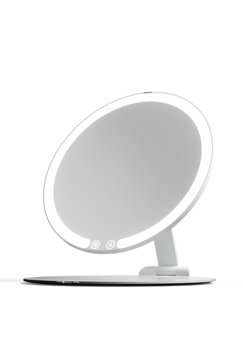 Abigail LED Travel Mirror, Alternate, color, White