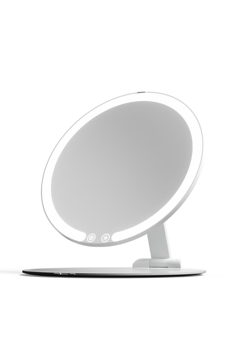 FANCII Abigail LED Travel Mirror, Alternate, color, White