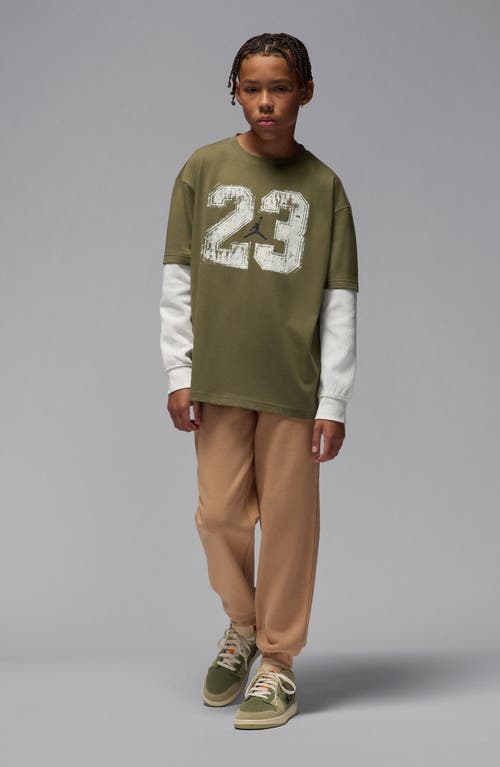 Jordan Kids' Mvp 23 Twofer T-shirt In Green