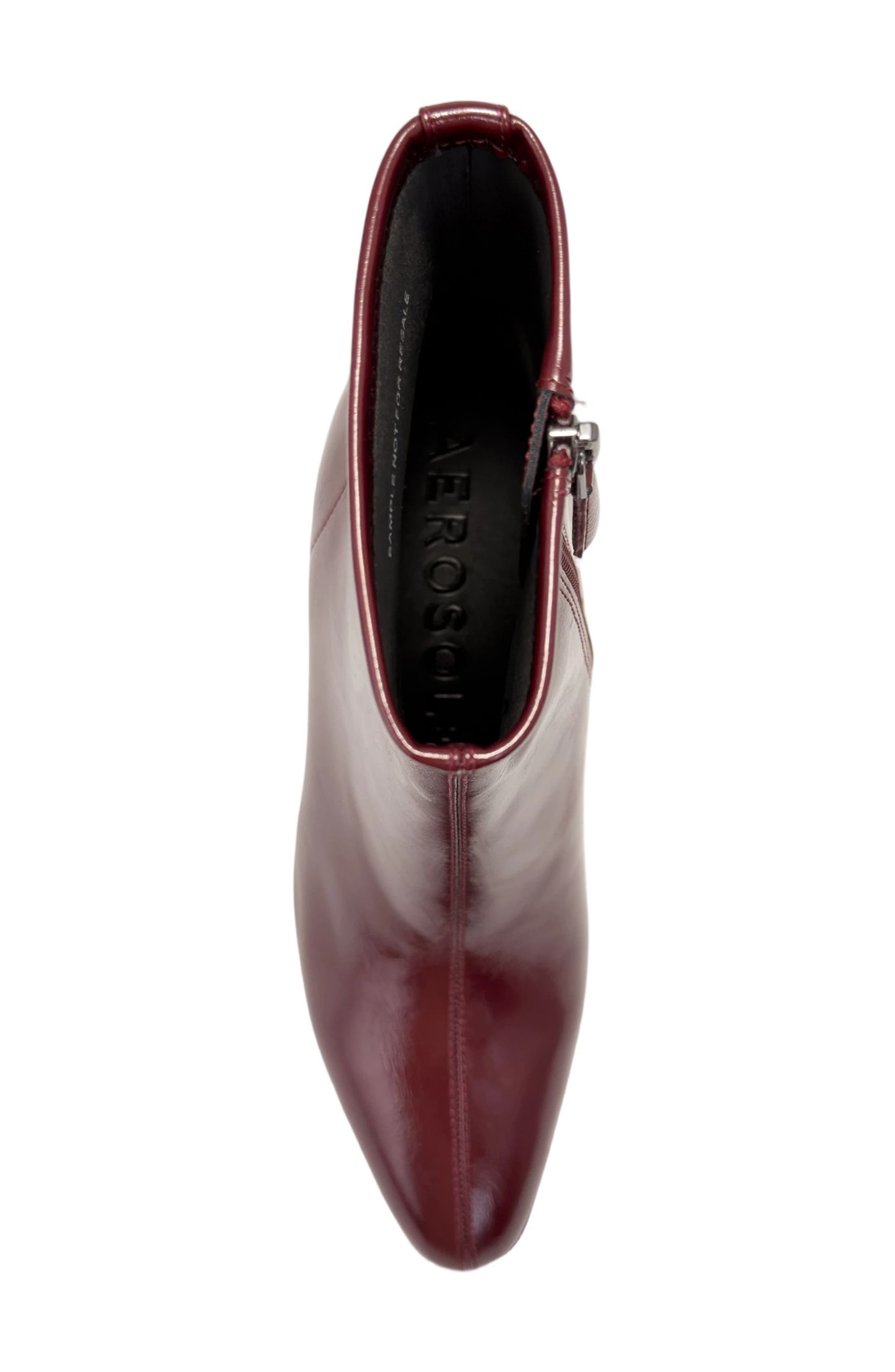 Minnie Faux Leather Boot, Alternate, color, PORT
