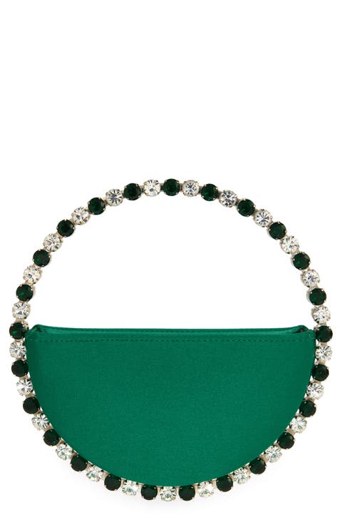 Eternity Embellished Satin Clutch
