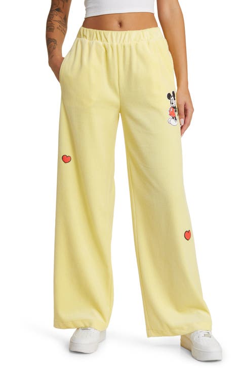 x Disney Mickey Mouse Velour Sweatpants