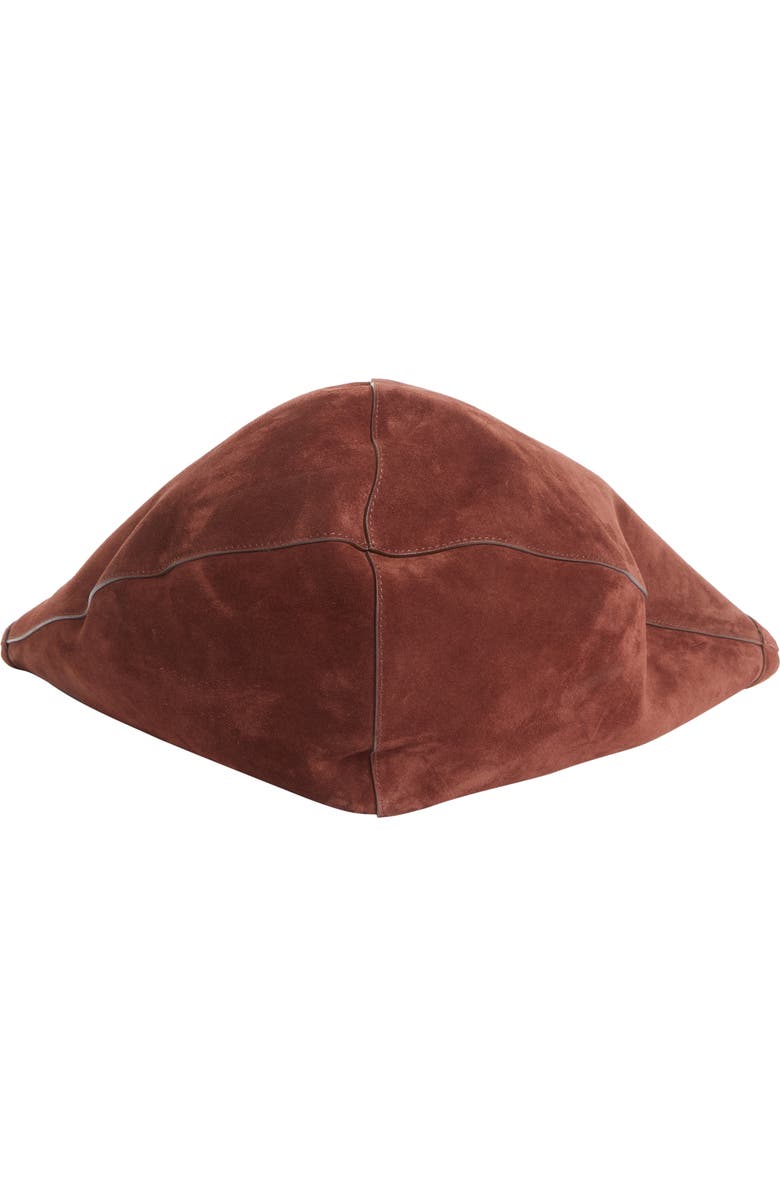 Mansur Gavriel Soft M Suede Hobo Bag, Alternate, color, Chocolate