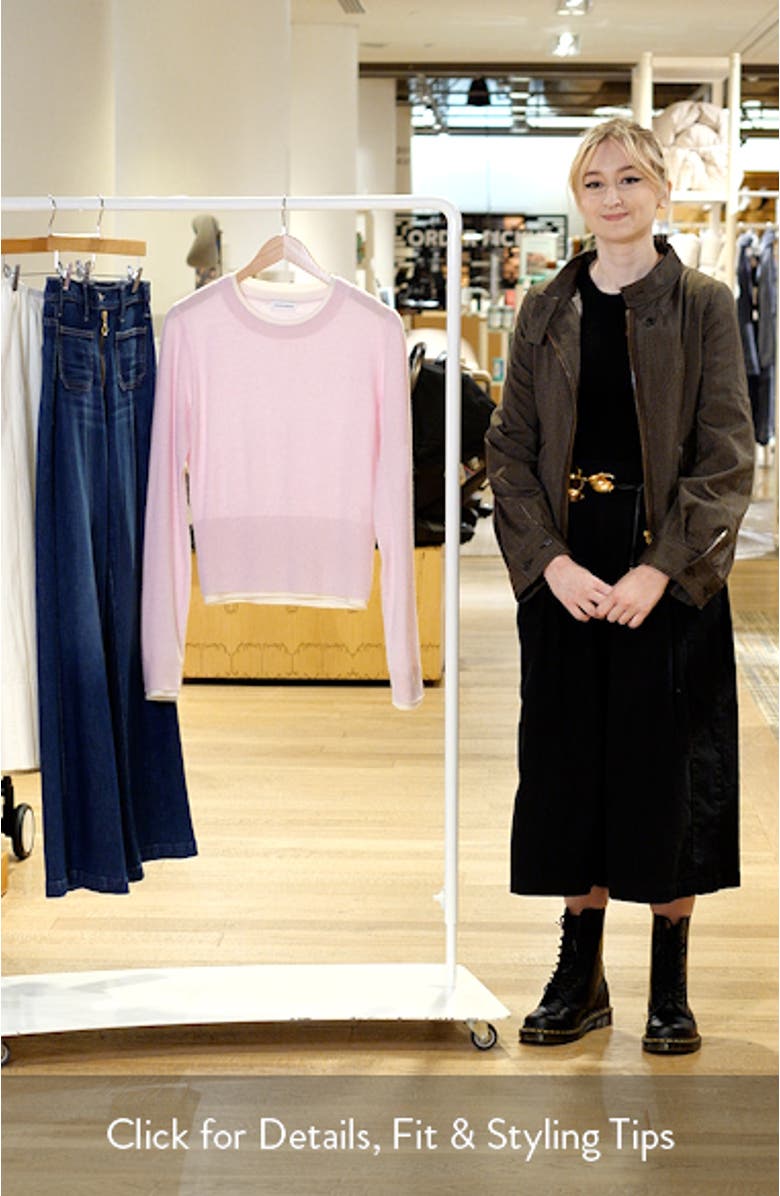 Tove Layered Look Wool & Cashmere Sweater, sales video thumbnail