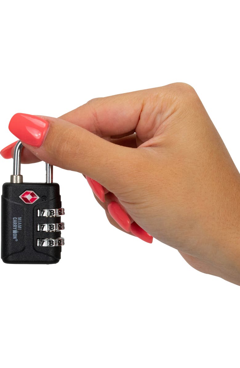 Miami Carry On Essential Organizational 8 Piece Travel Kit, Alternate, color, Black