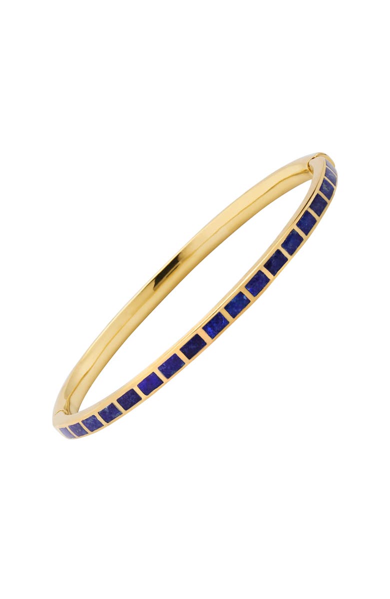 Jan Leslie Dash Bracelet Set In Sterling With 18K Gold Overlay, Main, color, Blue