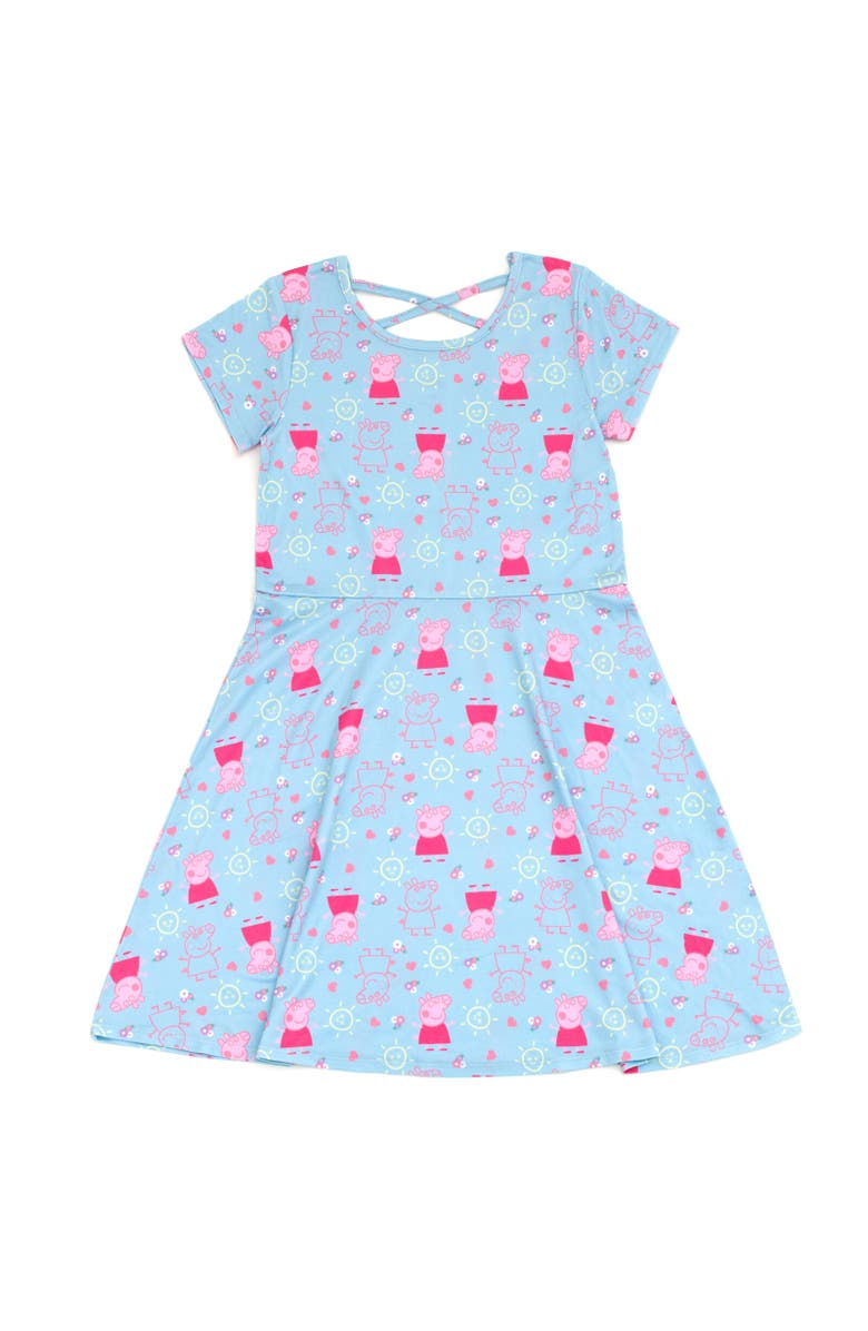 Peppa Pig 2-Pack Short Sleeve Dress, Alternate, color, Blue / Yellow