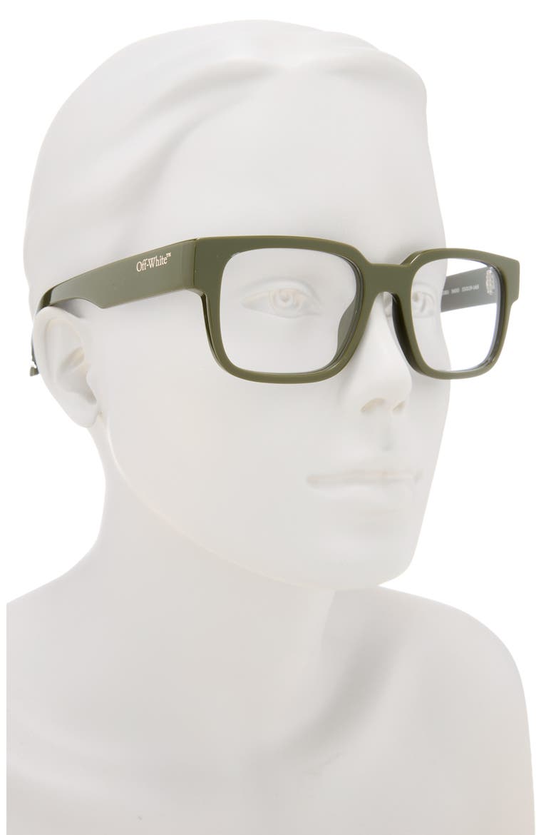 Style 80 Square Optical Glasses, Alternate, color, MILITARY GREEN