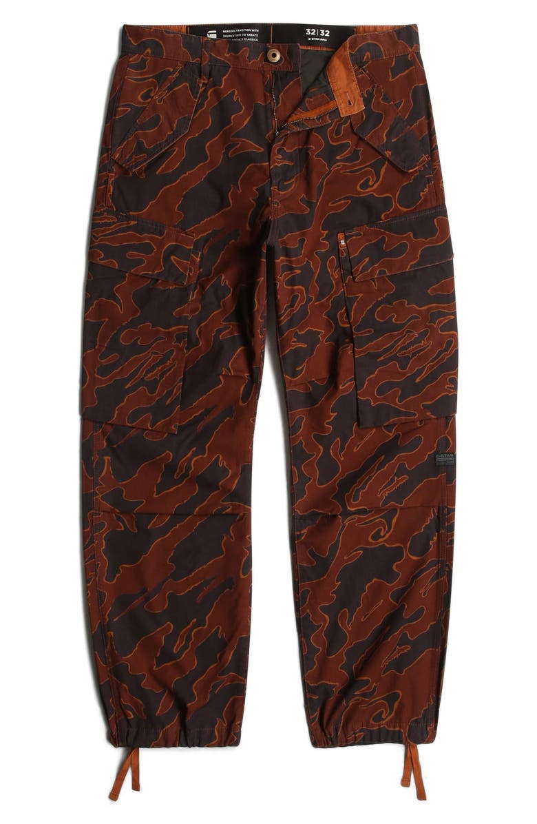 G-STAR Abstract Camo Print Cotton Cargo Pants, Alternate, color, 