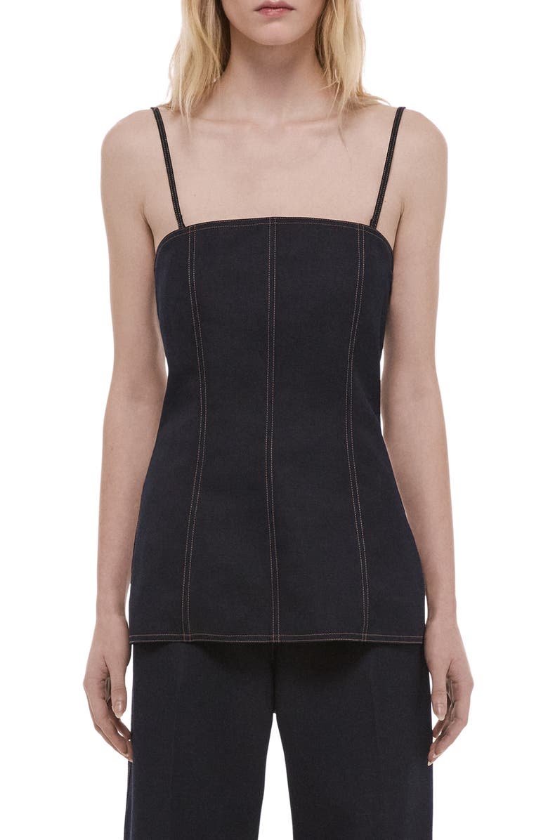 Helmut Lang Minimal Camisole, Main, color, Navy Melange