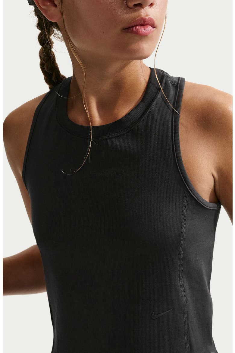 Kids' Mavn Dri-FIT Racerback Tank, Alternate, color, 010 BLACK/BLACK/BLACK