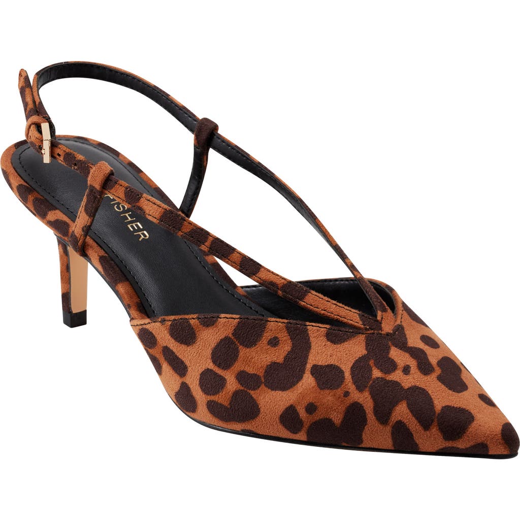 Marc Fisher Wishbone Slingback Pump In Brown