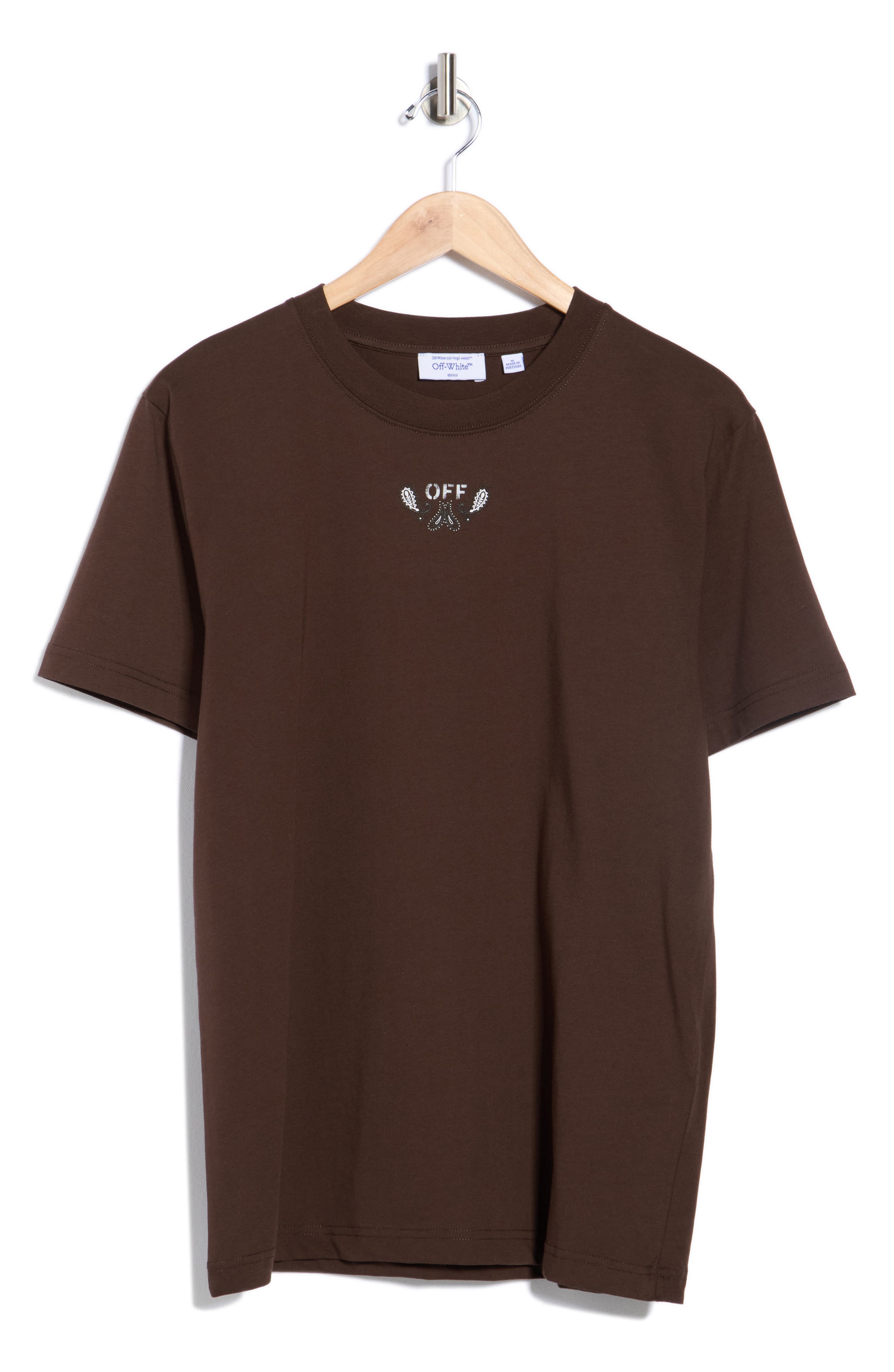 Off-White Slim Fit Logo Bandana Graphic T-Shirt