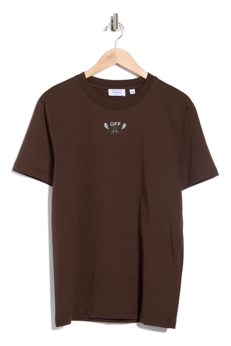 Slim Fit Logo Bandana Graphic T-Shirt, Alternate, color, CHOCOLATE-WHITE