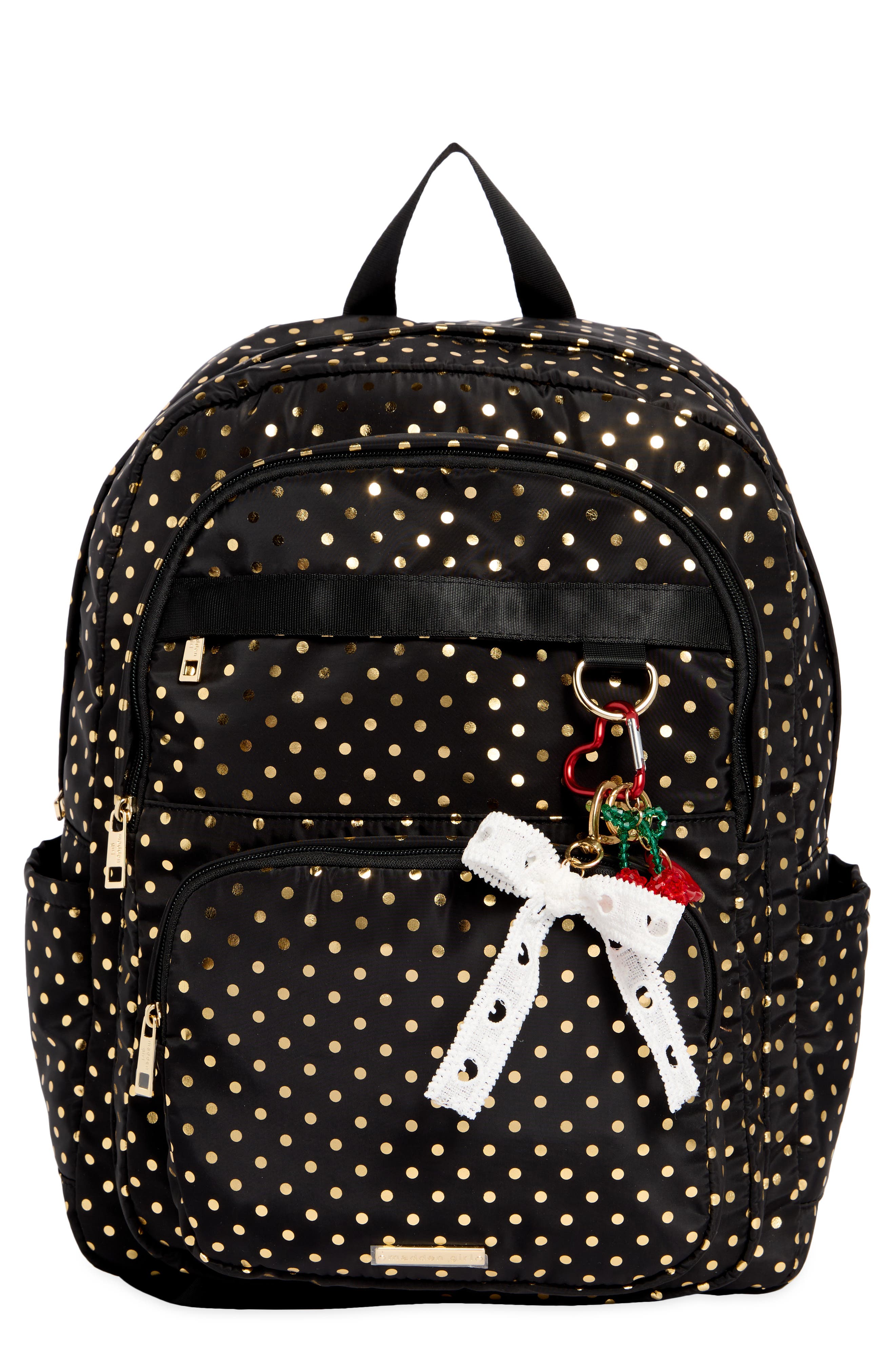 Polka Dot Nylon Dome Backpack