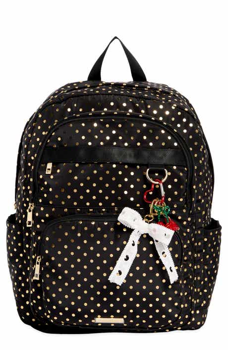 Polka Dot Nylon Dome Backpack