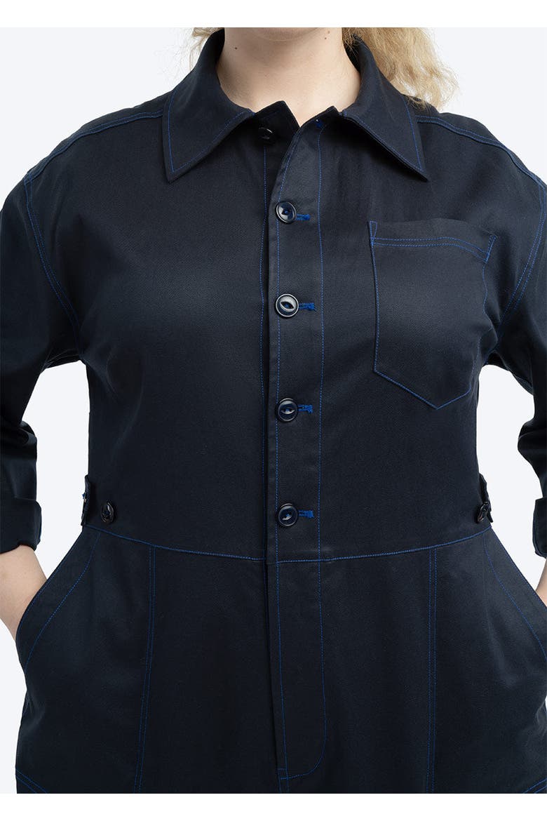 RIVETER PLUS SIZE JUMPSUIT, Alternate, color, PASSPORT BLUE