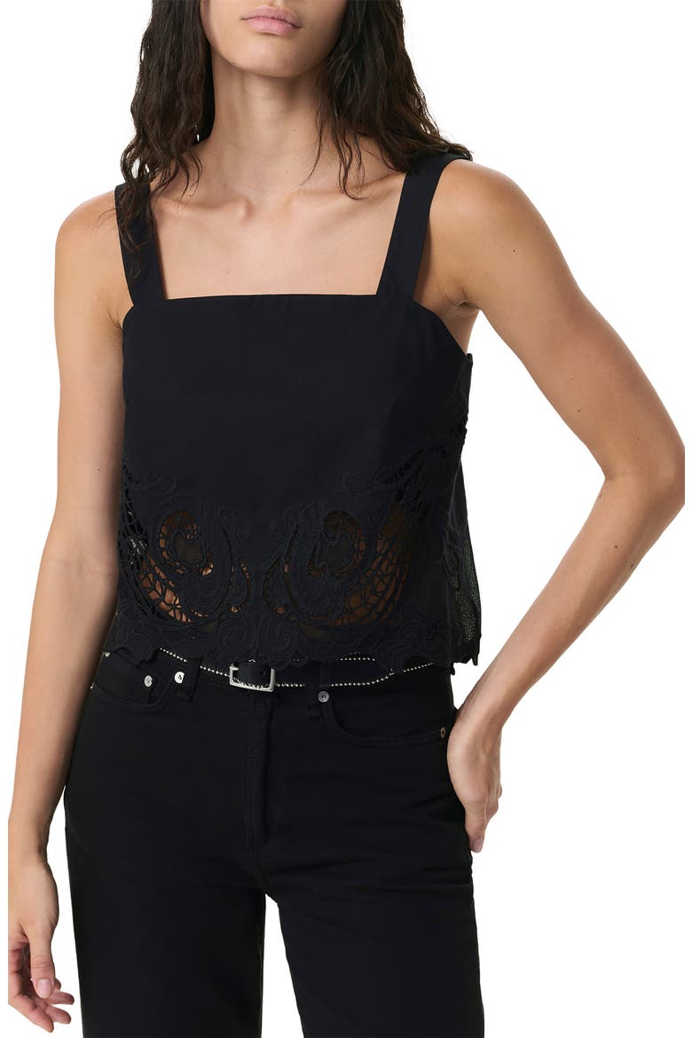 Clem Embroidered Trim Cotton Tank video