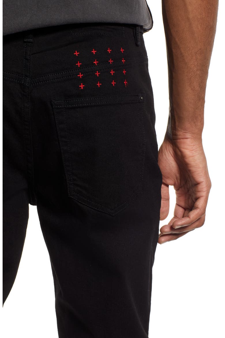Wolf Gang Laid Back Straight Leg Jeans, Alternate, color, BLACK