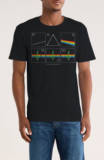 Monster Digital Pink Floyd Heartbeat Prism Graphic T-shirt In Black