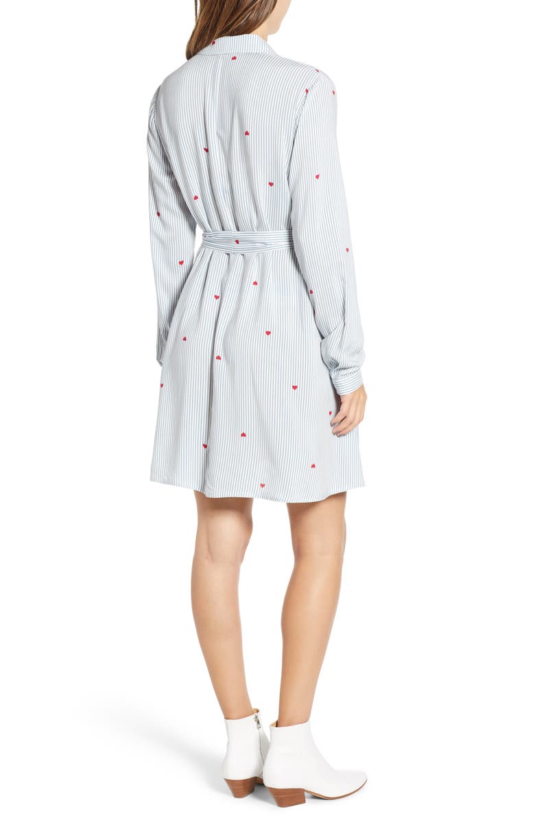 Love, Fire Hattie Heart Shirtdress, Alternate, color,