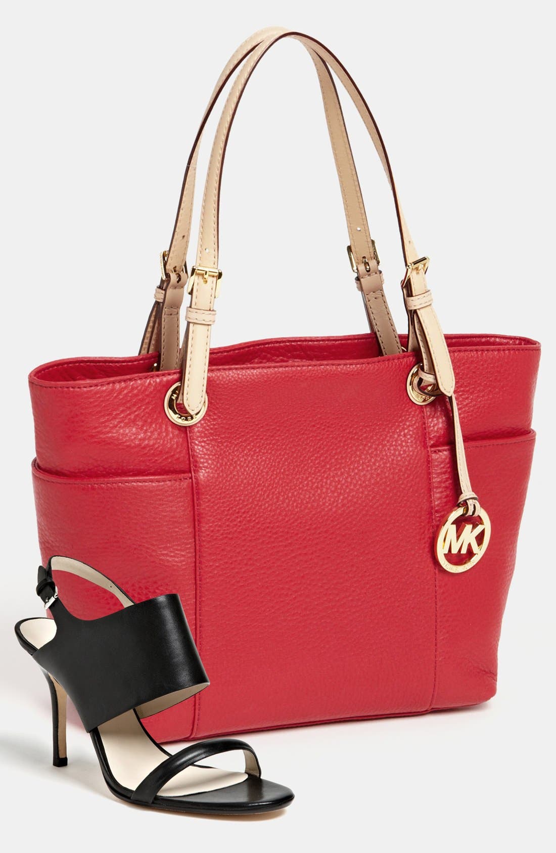 'Jet Set' Tote, Medium, Alternate, color, RED
