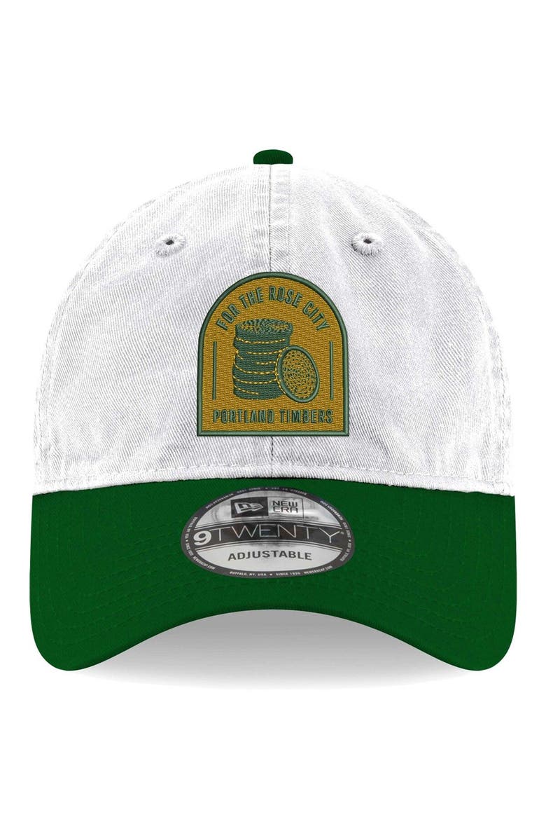 New Era Men's New Era White Portland Timbers Jersey Hook 9TWENTY Adjustable Hat, Alternate, color, 