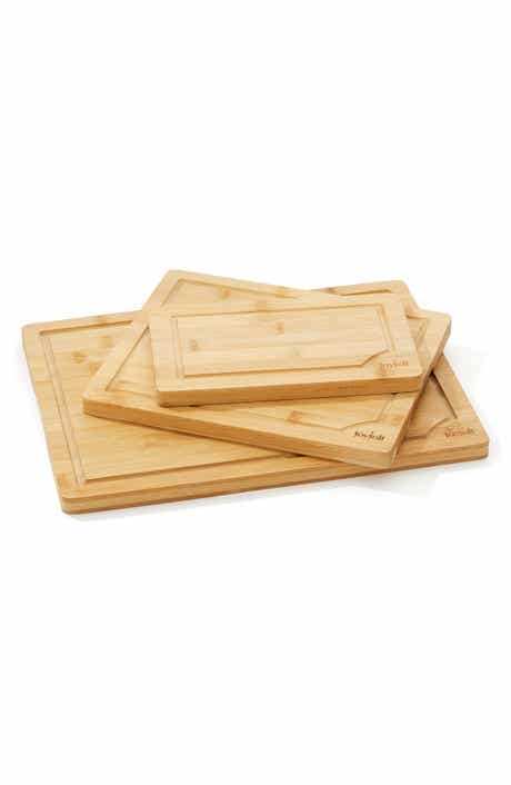 JoyJolt 11-Piece Bamboo Cutting Boards & Nesting Mixing Bowls Set