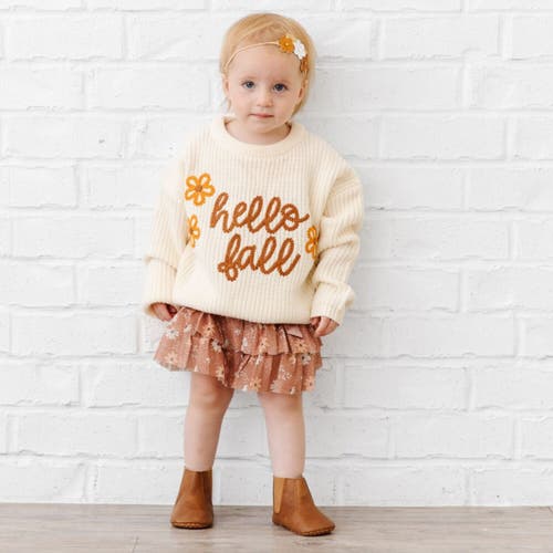 Sweet Wink Hello Fall Knit Sweater In Neutral