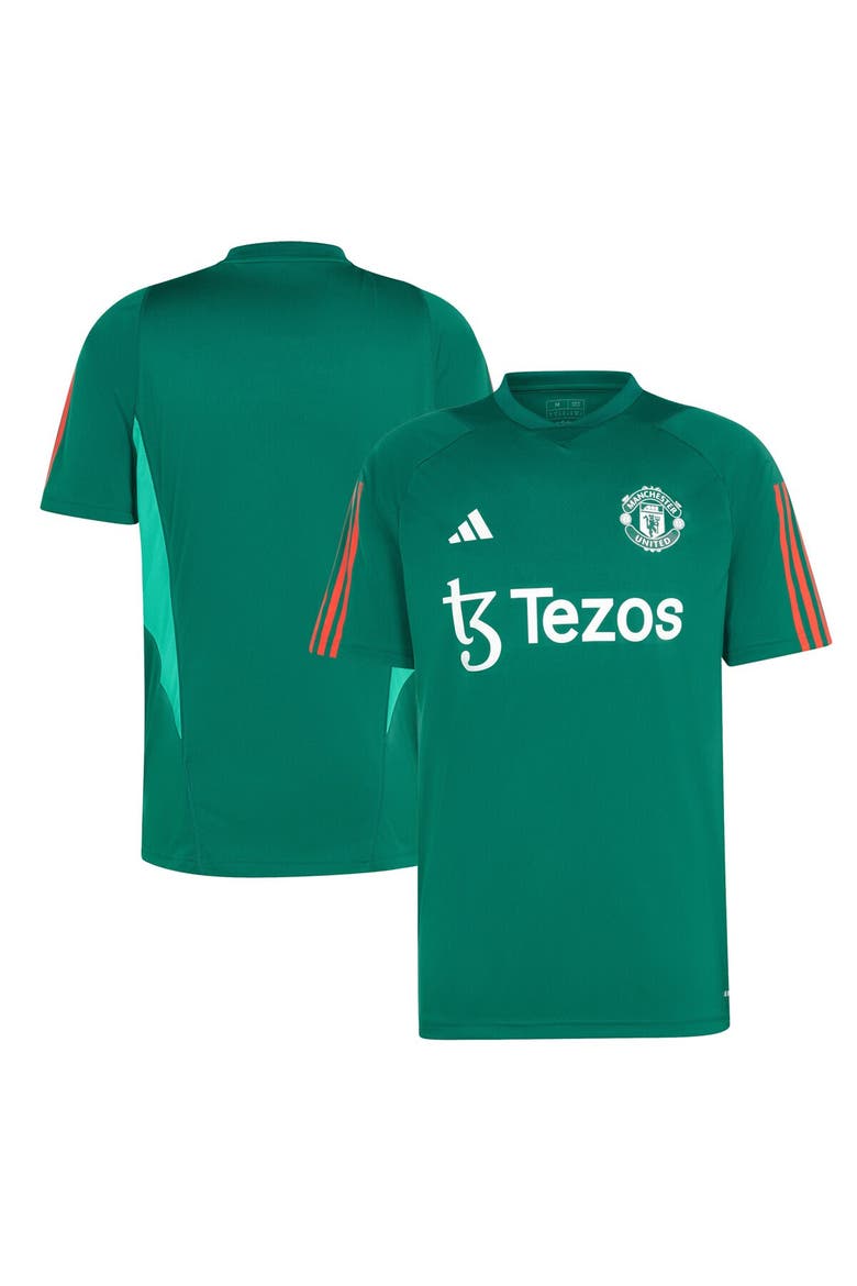 Men's adidas Green Manchester United 2023/24 Training Jersey, Main, color, Green