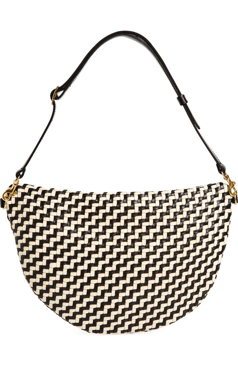 Clare V. Grande Woven Leather Convertible Belt Bag, Alternate, color,