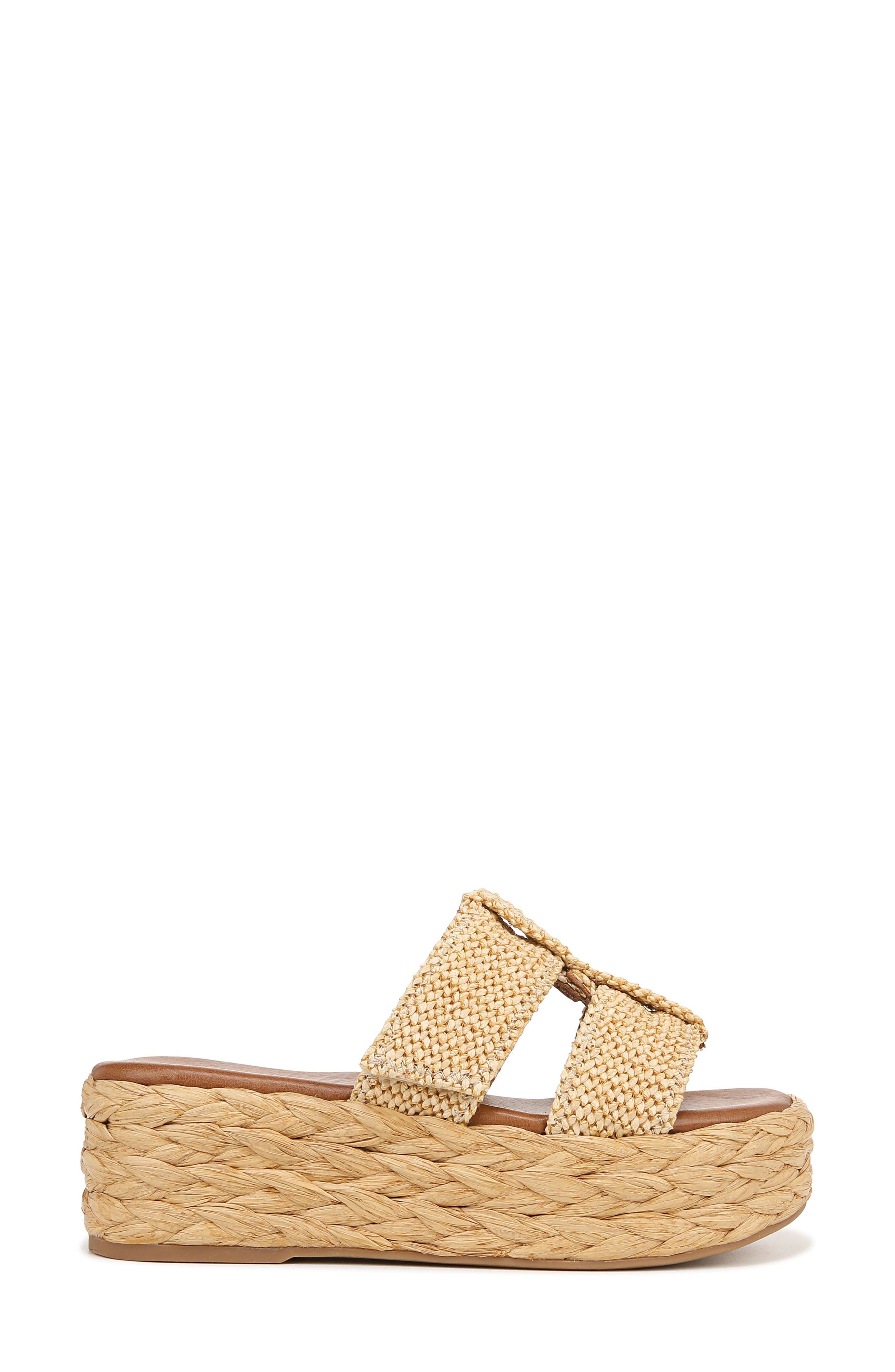 Zodiac Izzy Raffia Platform Sandal, Alternate, color, Natural Raffia