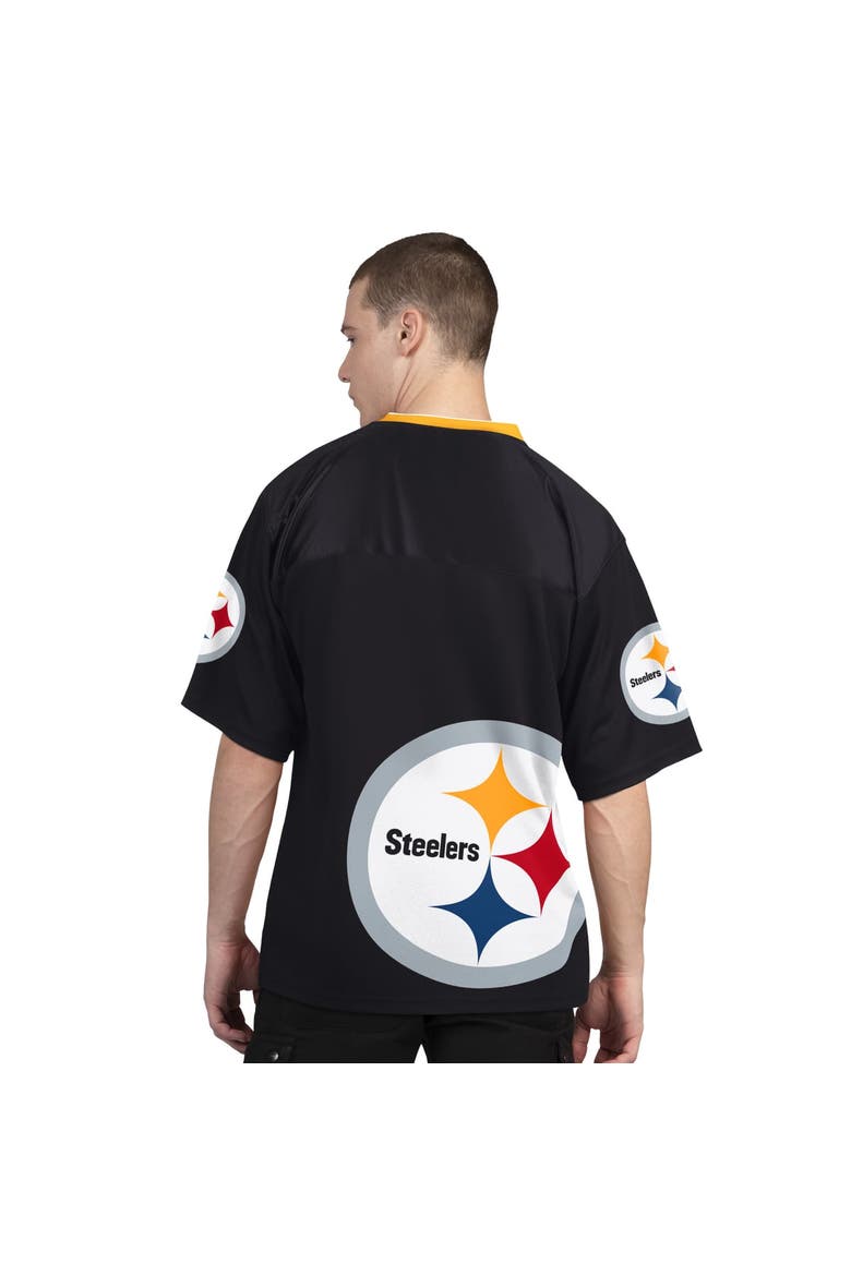 Men's Starter Black/White Pittsburgh Steelers Short Sleeve & Long Sleeve T-Shirt Combo Pack, Alternate, color, Black