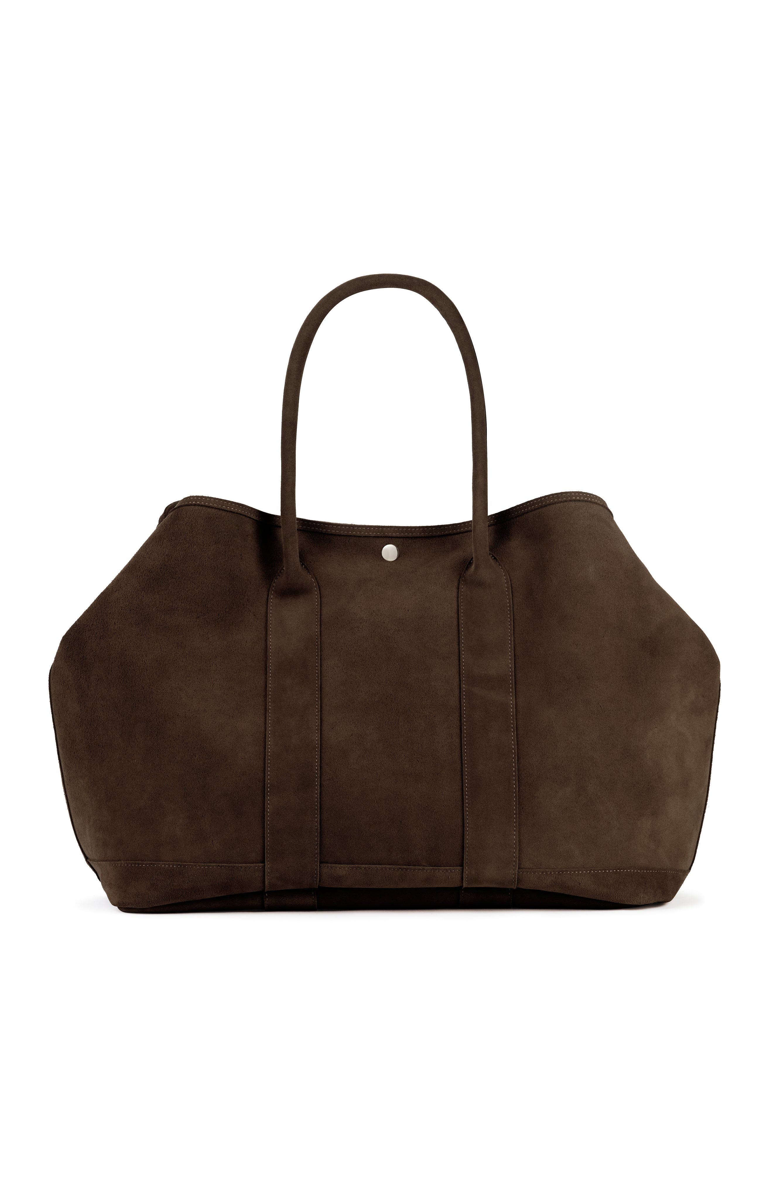 Ezra Arthur Audrey Nubuck Suede Leather XL Tote Bag, Main, color, Cocoa
