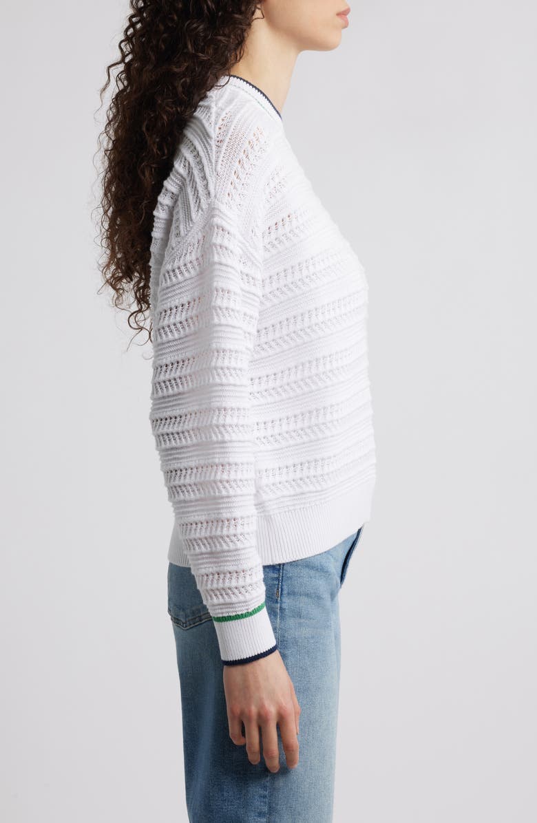 525 Mary Open Stitch Crewneck Sweater, Alternate, color, 