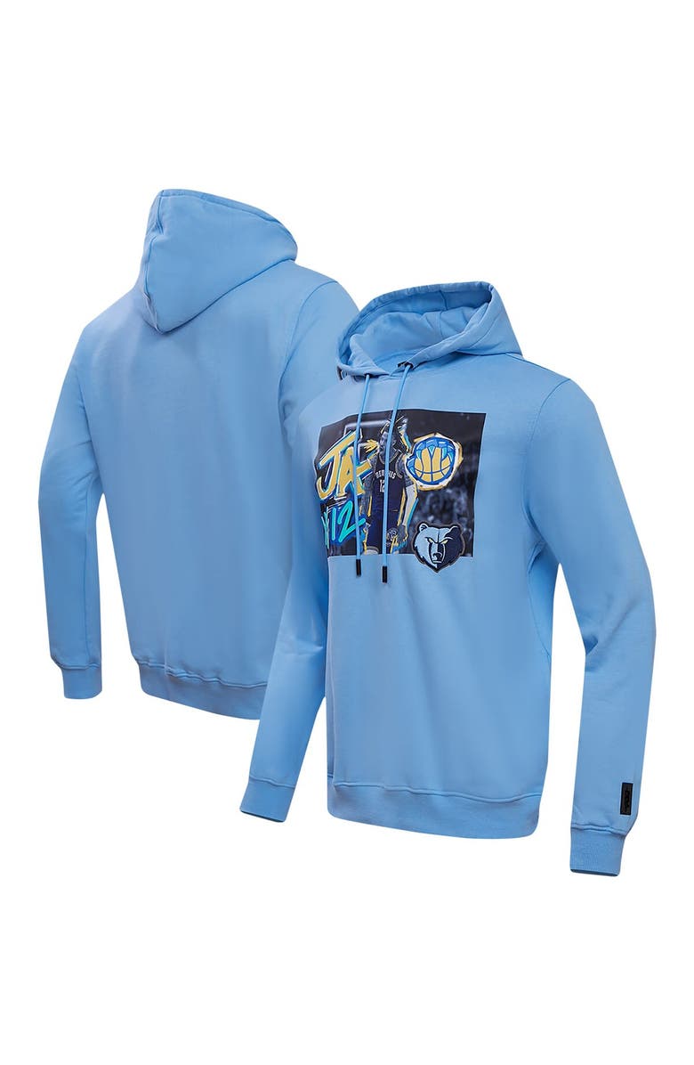PRO STANDARD Men's Pro Standard Ja Morant Light Blue Memphis Grizzlies Player Yearbook Pullover Hoodie, Main, color,
