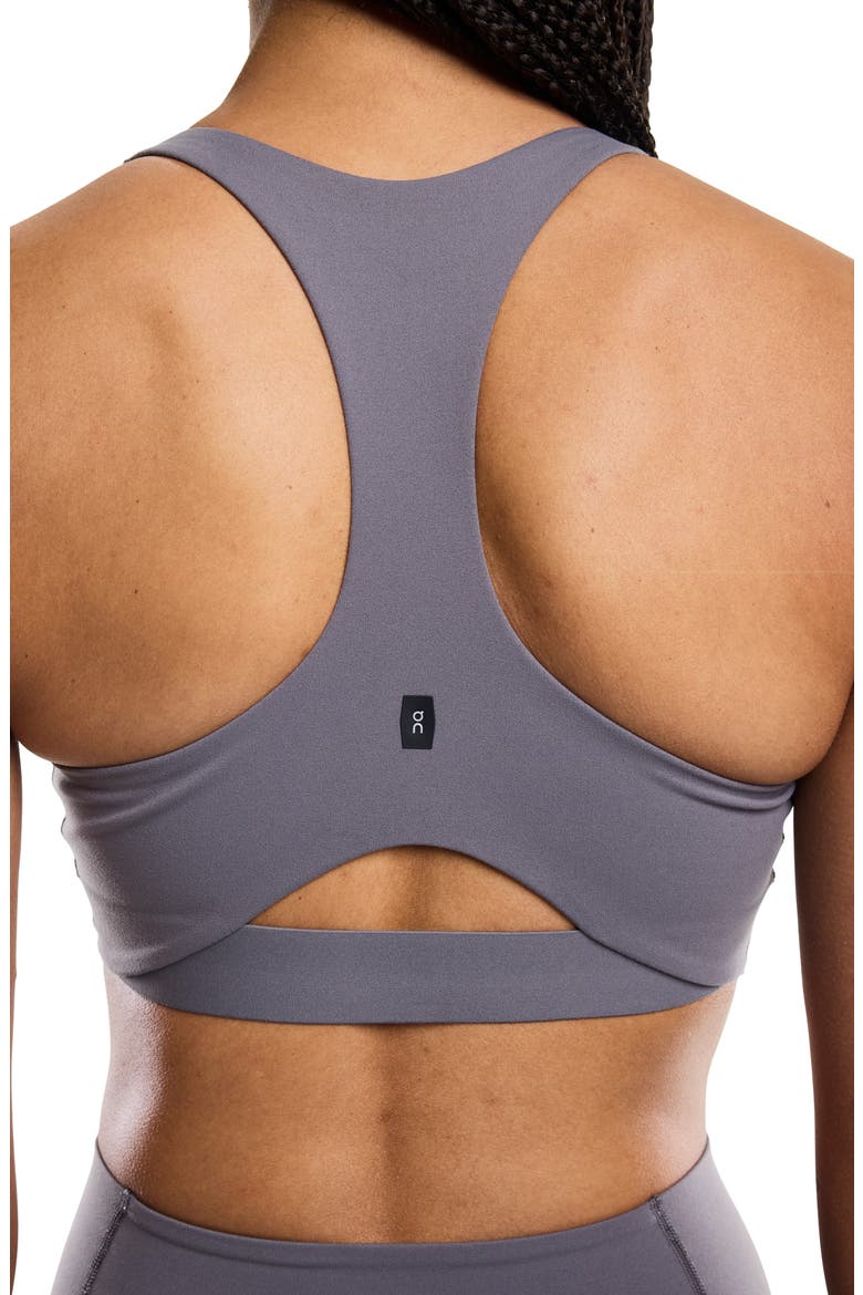 Studio Racerback Sports Bra, Alternate, color, EMBER