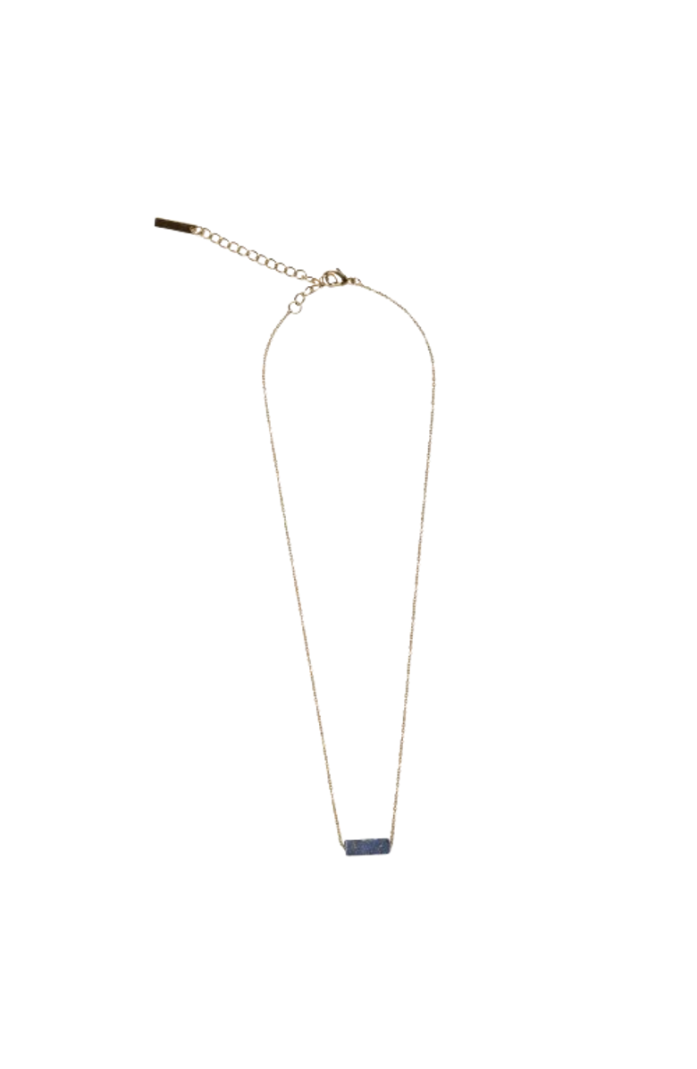 Totalee Gift You're a Gem Necklace, Blue Burnished Brass Blue, Alternate, color, Gold