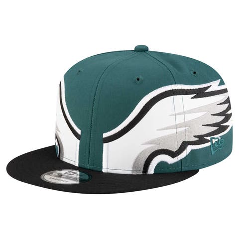 Men's New Era Midnight Green Philadelphia Eagles  Helmet 9FIFTY Snapback Hat