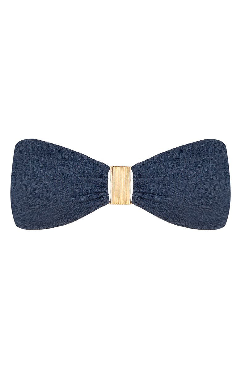 ViX Paula Hermanny Firenze Becky Bandeau Bikini Top, Alternate, color, Blue