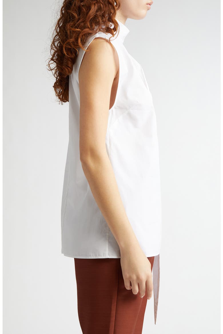 Organic Cotton Scarf Top, Alternate, color, WHITE