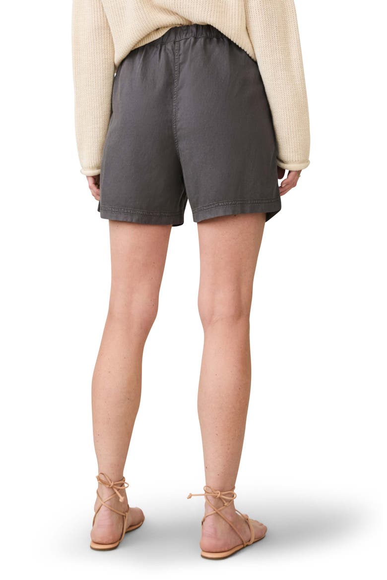 Topanga Drape Pull-On Shorts, Alternate, color, WASHED BLACK