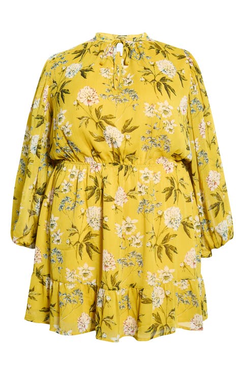 Paxton Balloon Sleeve Minidress