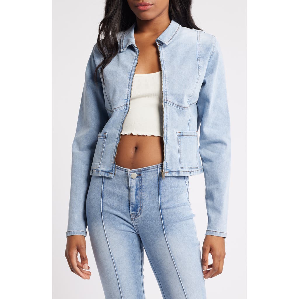 PTCL Silhouette Denim Jacket in Light Indigo