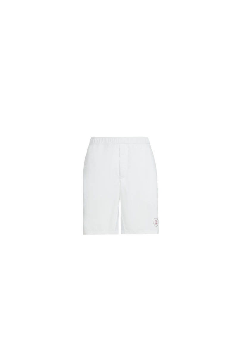 Brunello Cucinelli Nylon Bermuda shorts, Alternate, color, White