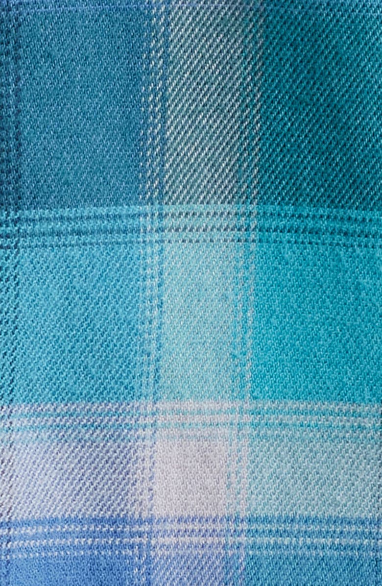 Tommy Bahama Canyon Beach Fireside Check Flannel Button-Up Shirt, Alternate, color, Seaway