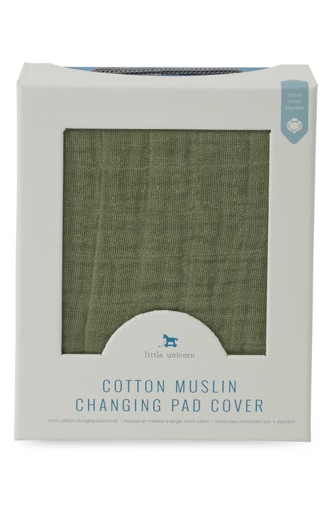 Cotton Muslin Changing Pad Cover