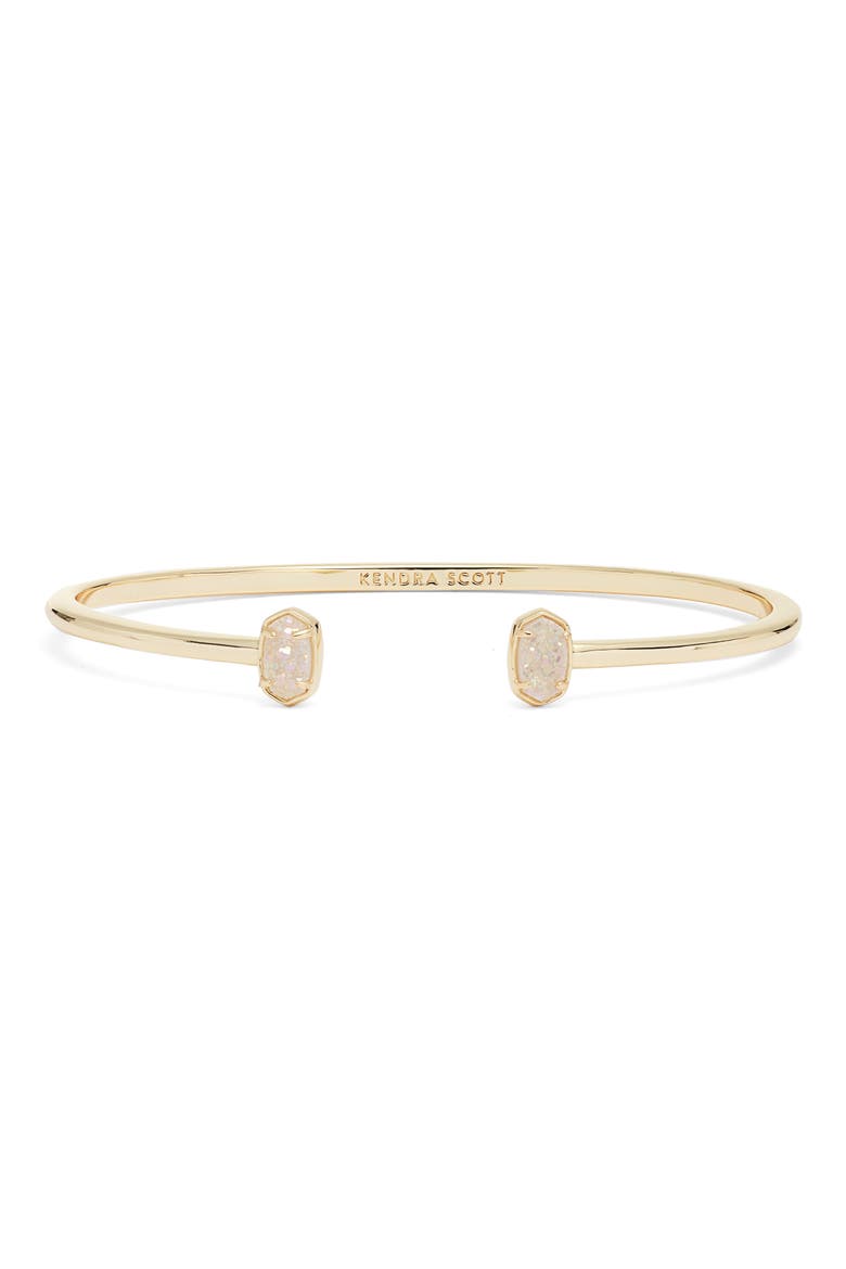 Emilie Cuff Bracelet, Main, color, GOLD IRIDESCENT DRUSY